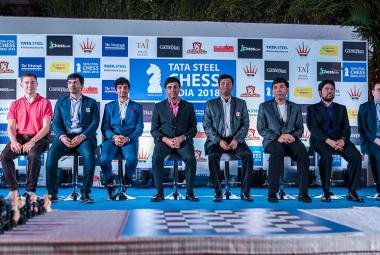 Players at the opening ceremony